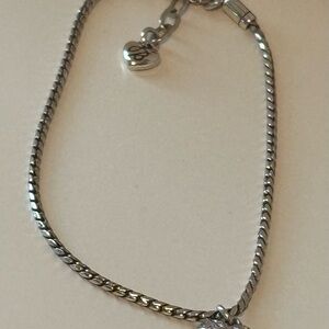 Brighton Silver Bracelet with Heart Charm
